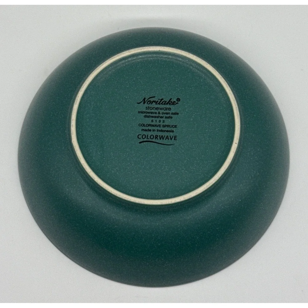 Noritake Colorwave Spruce Green Stoneware Cereal Bowl 5102, 7 Inch Round Soup
